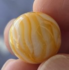 5 8  Old Christensen Agate Swirl Marble W  Butterscotch Flames 