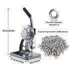 Heavy Duty Semi-automatic Hand Press Grommet Machine Commercial Eyelet 2000
