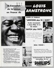 Louis Armstrong     Rare Vintage Original Olympia  Paris 1955 Jazz Concert Program