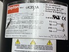 Dayton 6k351a ac Gearmotor 142 9 1 Ratio 1 4hp 115v 12rpm