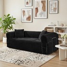 83 boneless Couch For Living Room 3-seater Corduroy Sofa With Fixed-shape Frame