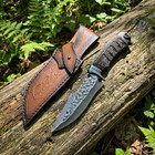 5cr Steel Fixed Blade Knife  Non-slip Handle   Nylon Sheath For Outdoor