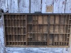 Hamilton Wooden Printers Drawer Letterpress Printer Tray Typeset Shadowbox  13