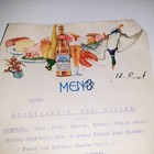 Vintage Menu 1950s Richelieu s 50   Dinner - Budweiser Menu Paper
