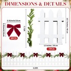13 Pcs Christmas Tree Fence  16 Inch White Plastic Pet Gate