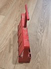 Vintage Red Metal Soil Block Maker     2  X 1 8125  Squares - Tool  8  X 8  X 2 
