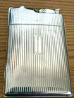 Vintage Evans Silver Tone Cigarette Case   Lighter Combination  Mid Century 5 