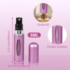 12 Pcs Travel Refillable Perfume Atomizer Bottles 5ml Mini Portable Spray Bottle