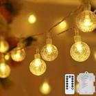  Globe String Lights  16 4ft 50 Led Fairy Lights Battery Operated With Remote 