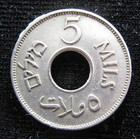Old World Foreign Coin Palestine 5 Mils 1939 Km3  220 