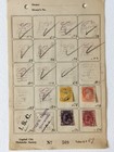 Vintage 1920s Stamp Approval Sheets Lot     Capital City Philatelic Society