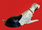 Vintage Britains Lead Toy Black Hunting Dog Hound Fox Hunt  8