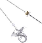 Dragon Sword Metal Bookmark - Fantasy Fourth Wing Silver Book Mark For Reading L