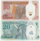 Nd  2023  Egypt  10   20 Pounds  Set Of 2 Polymer Unc Banknotes  P-81   P-82