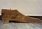 Antique 1890   s Wooden Americana Trade Sign - Comically Long Shoe -folk Art Rare