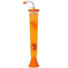  54 Or 108 Cups  Yard Cups With Orange Lids And Straws - 14oz - For Margaritas