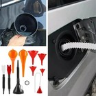 11pcs Fuel Funnels Set Plastic Long Neck Oil Funnel With Detachable Spout Filter