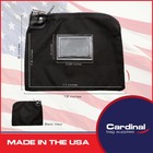 Locking Bank Bag Canvas Keyed Security  Money Bag  9 X 12 Inches  black 