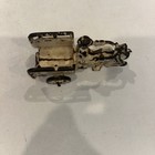 Antique Cast Iron Hubley Toy Crash Car Motorcycle