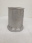 Vintage Pewter Tankard With Ornate Diamond Emblem Design