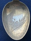 Antique 1880   s     Paris Souvenir Spoon     80  Silver     Rare
