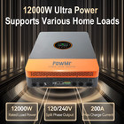 12kw 48v Solar Hybrid Inverter 120 220v Split Phase 200a Mppt Charger Parallel 6