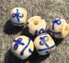 3 Huron Blanket Beads Venetian Glass Fur Trade Era 1700 s First Trade Beads 