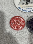 Lot 8 Vintage Country Music Pinback Buttons Loretta Lynn Bill Anderson 1988