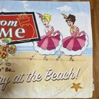 Vintage Shop Rite Beach Towel Can Can Grocery Store Rare 32x64 Large Collector
