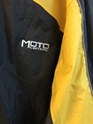 Moto Centric Motorcycle Jacket Men s Xxl Black Yellow Windbreaker Riding Nylon