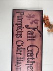 Fall Farmhouse Reclaimed Wood Front Door Sign  Painted Fall Gatherings 18x6