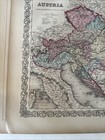 1855 Colton s Atlas Hand Colored Engraving Map Austria    