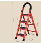 4 Step Ladder Aluminium Folding Ladder Portable   Lightweight Kitchen Step Stool
