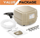 Commercial Air Pump Quiet Oxygen Pump For Aquarium Pond 4 Outlet Fish Tank Pump 