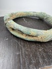 Ancient Luristan Bronze Hollow Cast Armlet 1000bc Near Eastern Core Vents 9 3oz