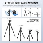 Neewer Tp09 Metal Desktop Mini Tripod With Ball Head    Phone Holder   Remote