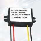 Dc Step Down Voltage Converter Transformer 24v - 48v To 12 Volt Out 3 Amps Pair