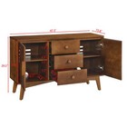Modern Sideboard Buffet Cabinet With Storage  Accent Console Table  Walnut Color