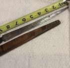 Vtg Antique South American Indian Primitive Hand Made 9    Knife W wood Scabbard