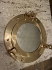 Nautical 9 Inch Brass Wall Porthole Ship Window Mirror Inspired Boat Porthole