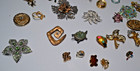 Lot Of 50 Vintage Brooches pins  Scarf Clips- Some Signed-coro  Sara Coventry