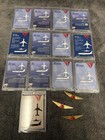 Delta Airline-pilot Trading Cards-set Of 13  Aircraft     3 Wings 
