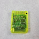 Official Sony Playstation 1 Memory Card Ps1 Console Clear Yellow Scph 1020