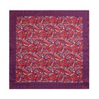 Men s 100 silk Twill Handkerchief Red Blue Paisley Vintage Pocket Square 21 53cm