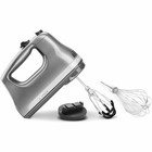 Kitchenaid 6-speed Hand Mixer With Flex Edge Beaters   Contour Silver