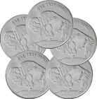 Lot Of 5 - 1 Oz Silver Regency Mint Buffalo Round 999 1 Troy Ounce Fine Silver