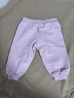 Versace Pants Baby Girls 9-12 Months Pink Made In Italy Logo Sweatpants Designer