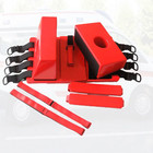 Rite Choice First Aid Spine Board Head Immobilizer For Backboard Reusable - Red