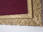 Vintage Floral Finished Needlepoint Gilded Ornate Frame