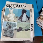 Vintage Sewing Pattern Lot Mccall   s Simplicity Crafts Stuffed Animals Dolls   